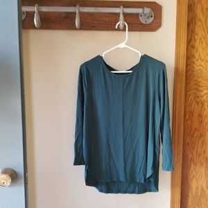 Old Navy Luxe long sleeve top, dark teal NWOT